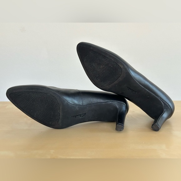 Clarks Artisan Calla Rose Black Heels Women's Size 7 M - Picture 9 of 9